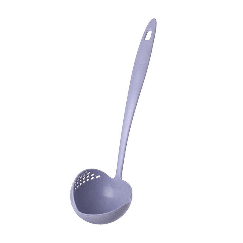 2 In 1 Kitchen Spo Lg Handle Plastic Colander Filter Tableware Hot Pot Spo Cooking Tools Kitchen Wheat Straw Soup Spo