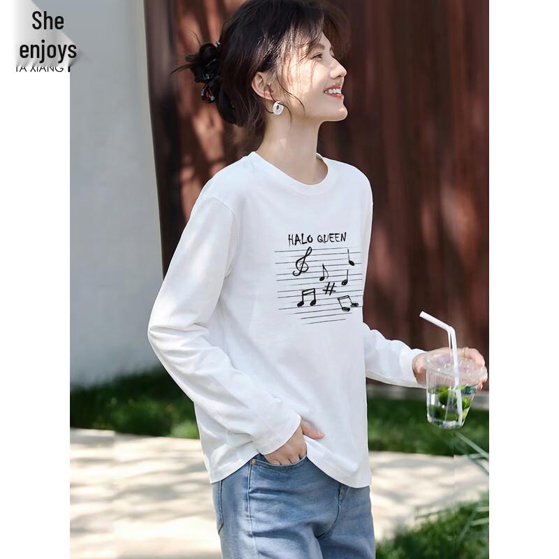 Women s Loose Casual Long-Sleeve T-Shirt L