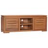 TV Cabinet 110x30x40 Cm Solid Teak Wood