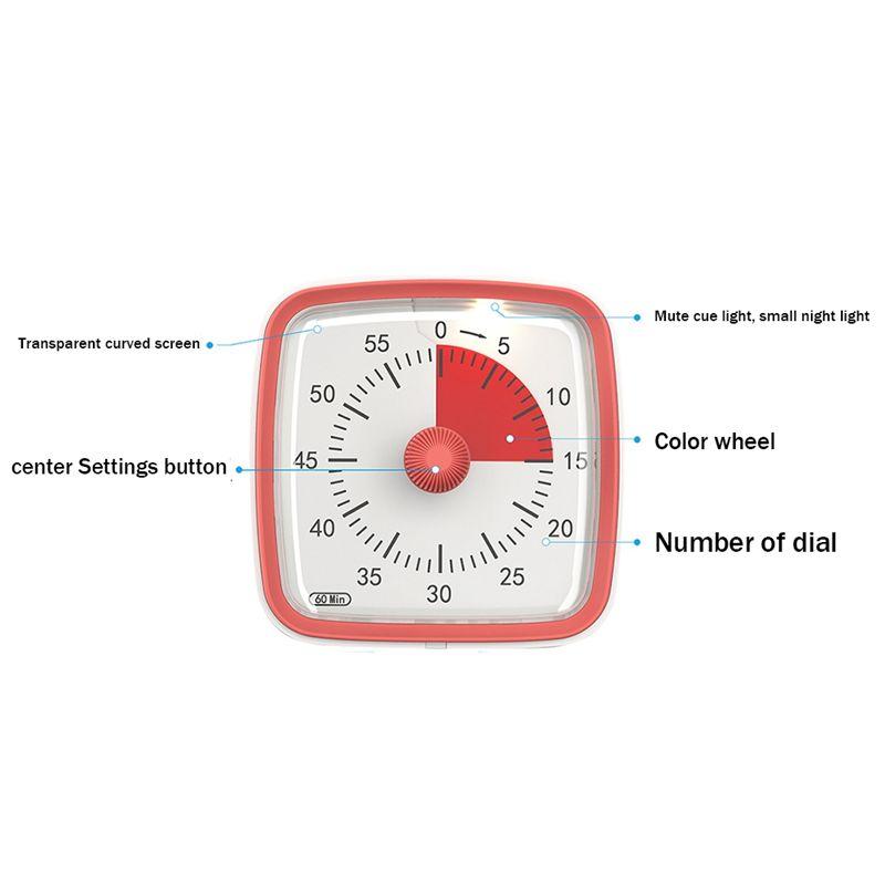 BHBL 60-Minute Timer, Classroom Classroom Timer, Countdown Timer for Kids and Adults, Time Management Tool for Teaching Black China Mainland