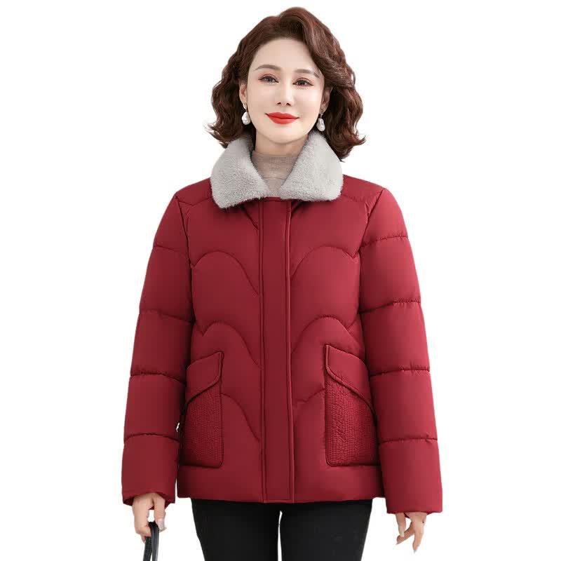 Women's Winter Fleece-Lined Padded Jacket