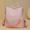 Retro commuter large-capacity backpack women's new simple travel backpack casual out simple shoulder bag
