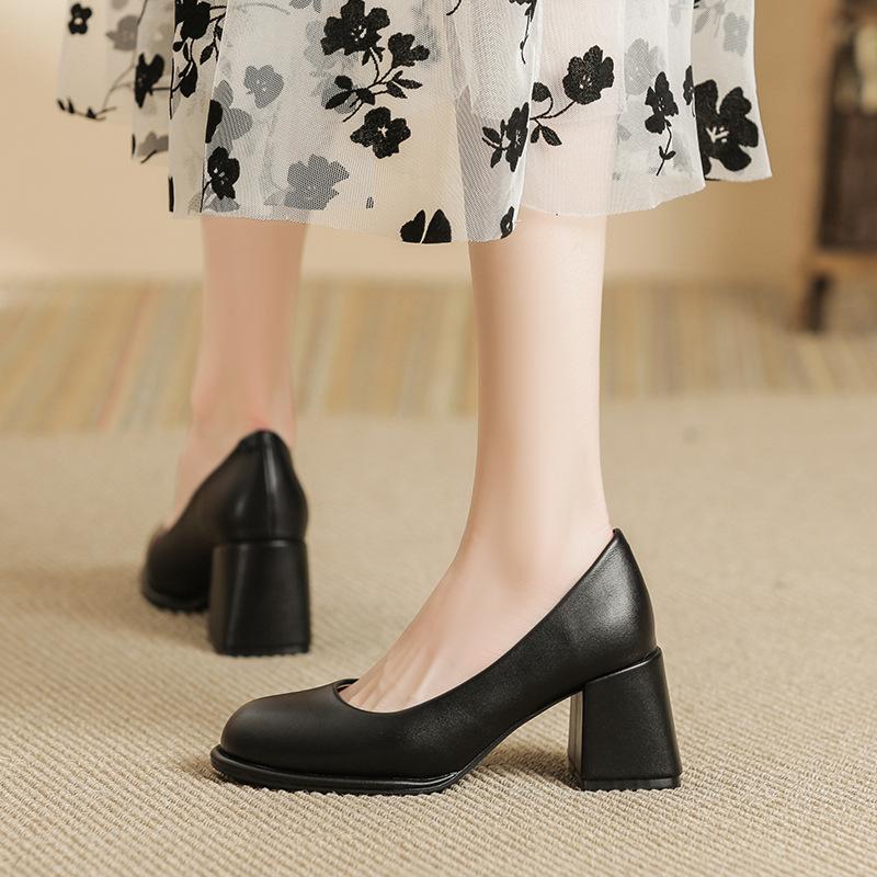 Jednoduché lodičky dámské silné podpatky dámské boty boty na dojíždění dámské profesionální lodičky dámské