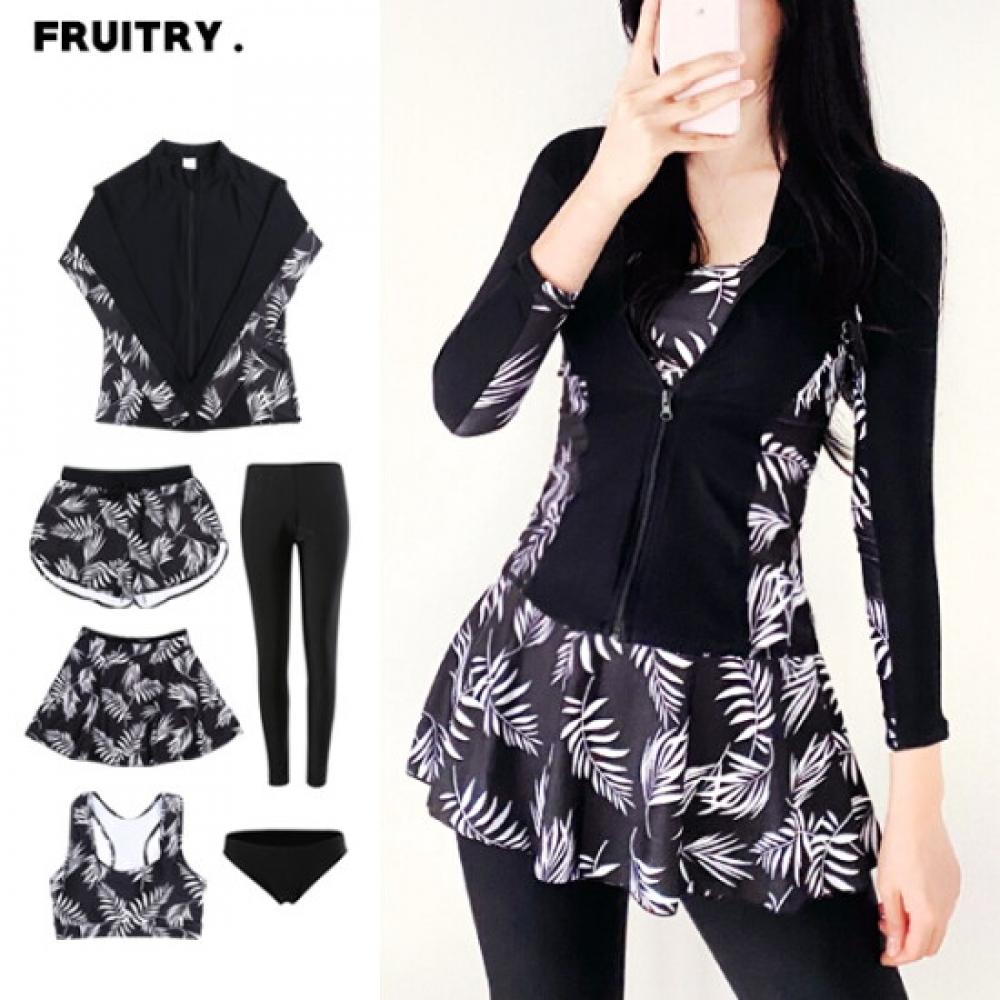 Fruitry WoMen S raSh Guard ShortS + Skirt M 3xl Oreo Beach Water Park Spa raShga