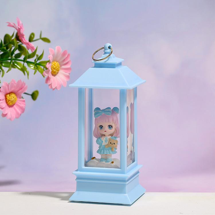 Battery Lamp Night Powered Fourcolor Sweet Cartoon Cute Girl Shaped Light