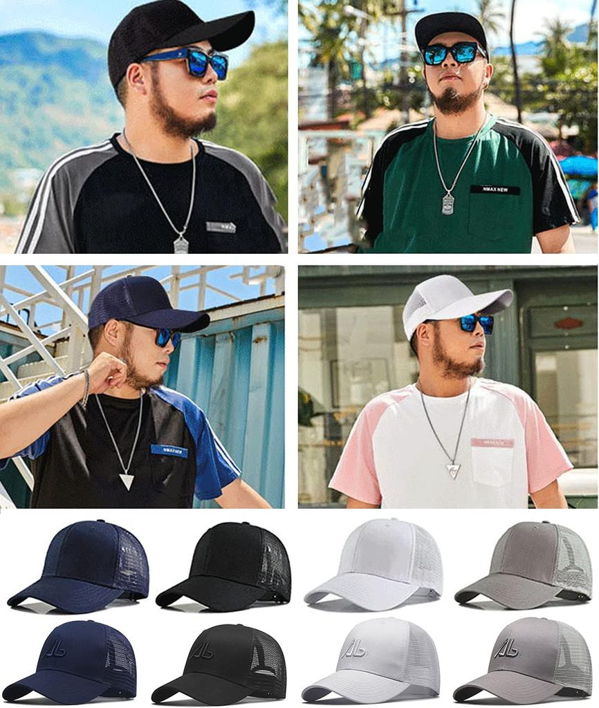 Laquest Deep Mesh Large Size No Cap, (Navy, Logo)