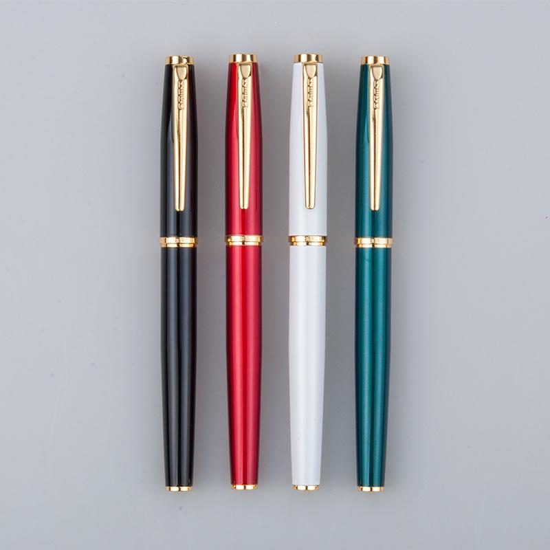 HERO 1536 Fine Nib Metal Fountain Pen, Engravable Business Office Gift Pen 0.5mm nib