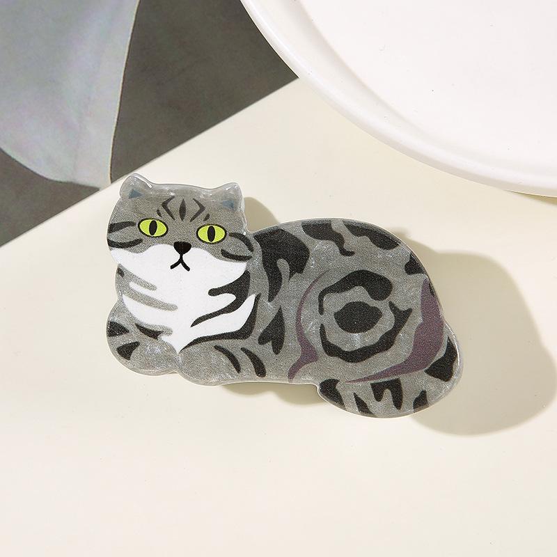 Cat Hairpin Lady Cute Little Hairpin Short Long Hair Hairpin for Daughter Lover Girl School Partner
