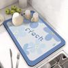 Solid Kitchen Super Absorbent Mat Coffee Dish Drying Mats Non-slip Draining Pad Quick Dry Tableware Faucet Placemat Dinnerware