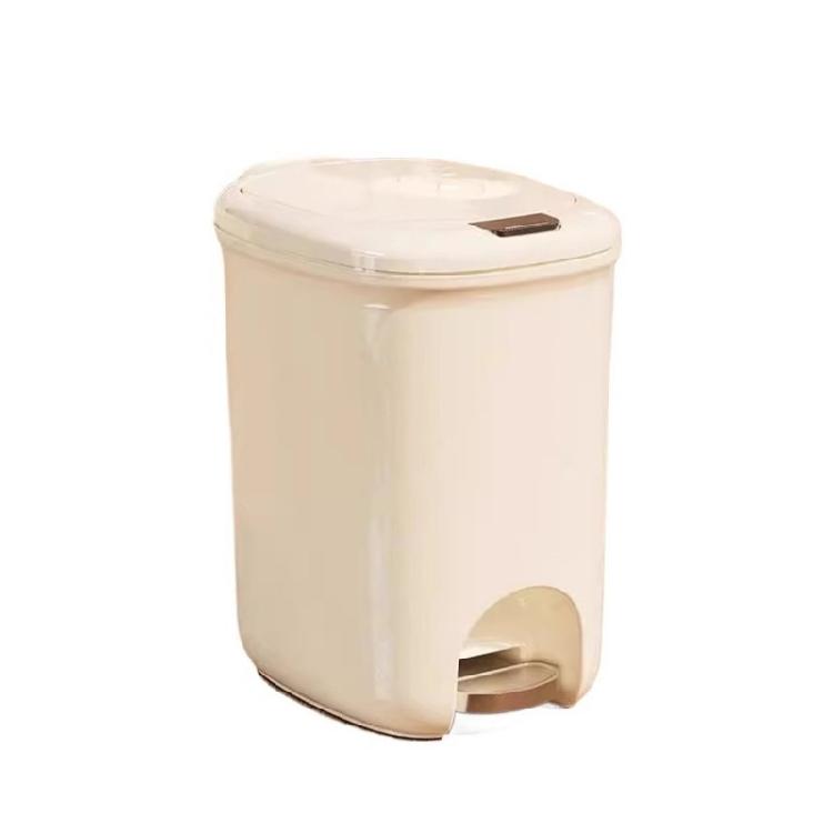 Pedal Bathroom Trash Can for Kitchen Hotel Home or Office 8/12L Trash Can with Lid for Household and Professional