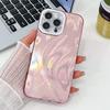 Laser Camlet Feather Phone Case For iphone 16 Plus 15 14 13 Pro Max Hard PC Glitter Camera Protection Shockproof Back Cove