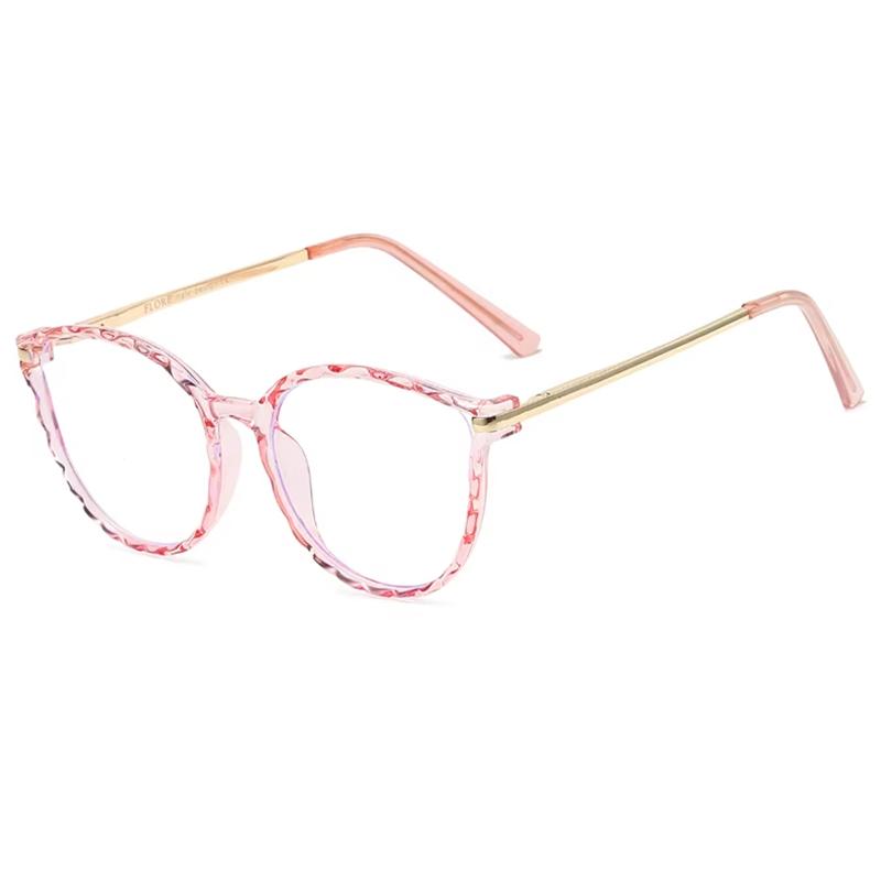 Lila Rahmen Katzenaugen Korrektionsbrille Damen Anti Blaulicht/Photochrom/Kurzsichtigkeit/Weitsichtigkeit/Gleitsicht Maßgefertigte Brillen