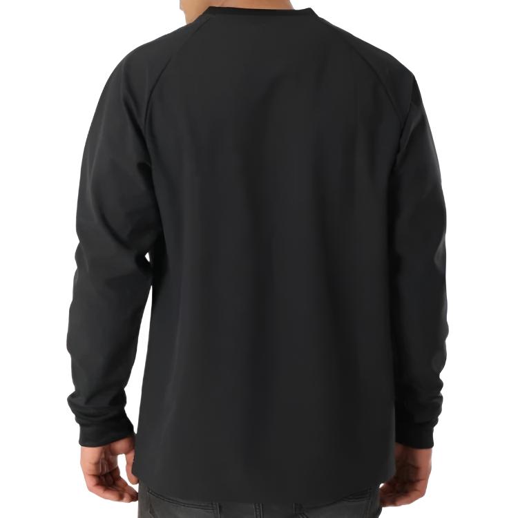 adidas Originals Letter Logo Bedrukt Ronde Hals Pullover Lange Mouwen Sweatshirt Heren sweatshirt Zwart DX3860