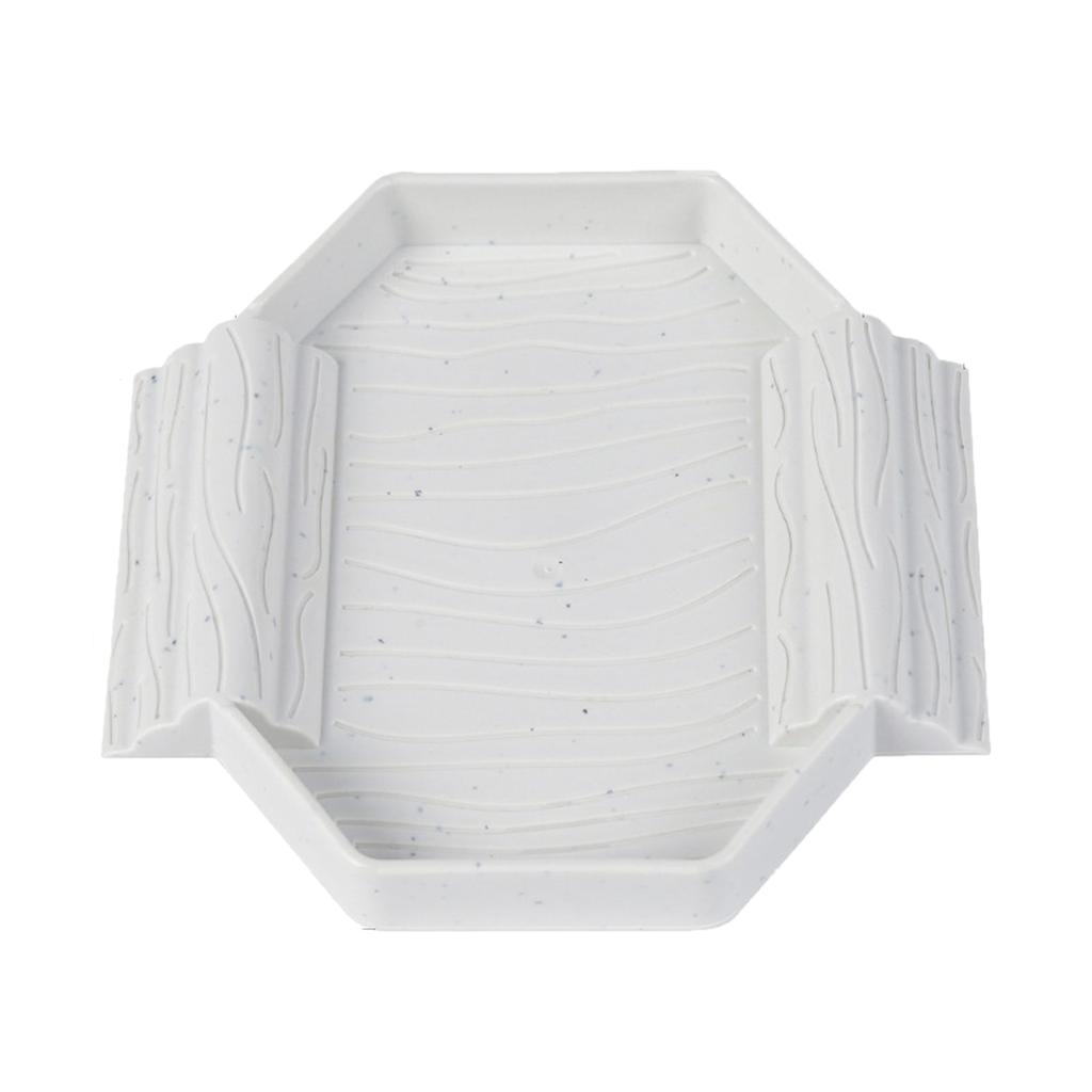 Miniature Turtles Soaking Tub Habitat Simulation Plastic Reptiles Bath Water Basin with Ramp For Indoor And Outdoor