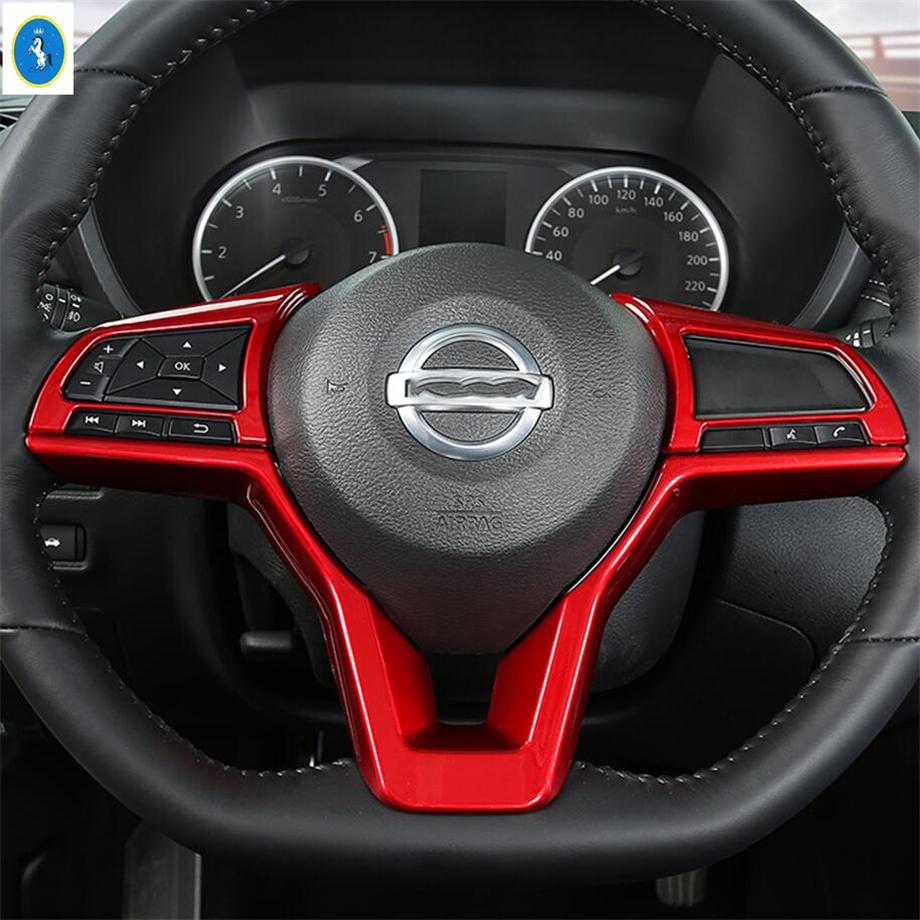 ABS Auto Steering Wheel Button Gear Shift Decoration Frame Cover Trim For Nissan Leaf 2018 -  Interior Refit Kit Accessories