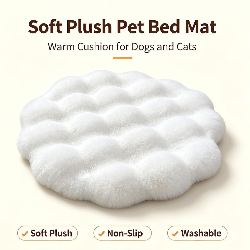 Plüsch Runder Katzenbett Donut Kissen Weich Anti-Rutsch Winter Schlafunterlage Verschiedene Größen Farben
