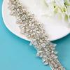 Handcraft Rhinestones Wedding Sash for Bride Wedding Gowns and Special Event Outfit Formal Occasion Waistband Adjustable