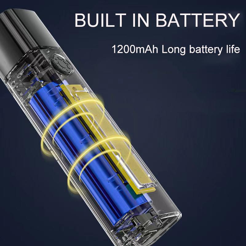 Portable COB Mini Stepless Dimming Flashlight USB Rechargeable Torch Cycling Camping Waterproof Light