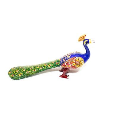 Handmade Metal Peacock Statue Showpiece Decorative Figurine for Home Living Room Office