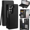 Vofolen for Samsung Galaxy Z Fold 6 Case with Card Holder & S Pen Holder, PU Leather Flip Case with Magnetic Clasp Kickstand Heavy Duty Rugged Wallet
