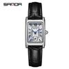 SANDA 1116 Dial Water Resistant Quartz Movement Business Women Analog Wrist Watch New Fashion Elegant Design Rectangle