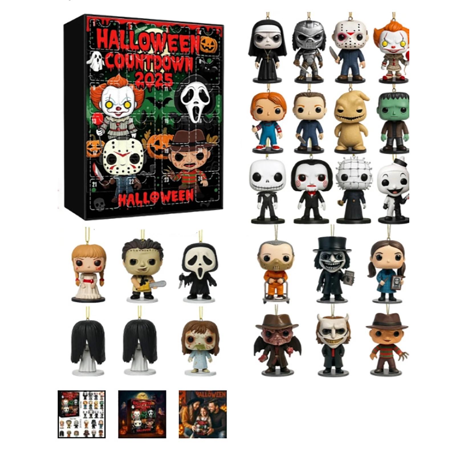 

Адвент-календарь 24 дня Календарь обратного отсчета с музыкальными коллекционными фигурками, Адвент-календарь One Size