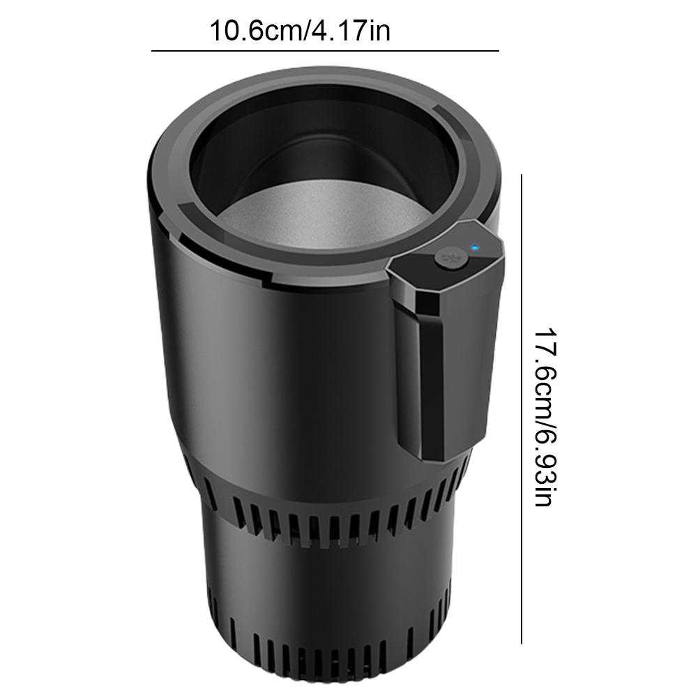 Stainless Steel Portable Car Cooling Cup For Cola Drinks Usb Heating Car Coffee Mug Thermos Cup Electric Beverage Cooler Temperature Display 24V