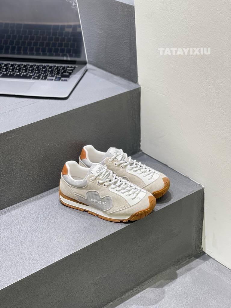 Retro thick-soled women's new breathable casual sports small flower stray shoes soft-soled running shoes