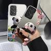 Chubby Panda Case for Samsung Galaxy A10 A20 A50 A54 A56 A51 A52 A72 A03 A06 A07 A71 A04 A05 Back Phone Cover
