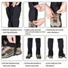 Leg Boot Gaiters Hiking Leg Gaiters Snake Gaiters- Snake Bite Protection for Lower Legs Adjustable Snow Boot Gaiters for Hiking and Snowshoeing