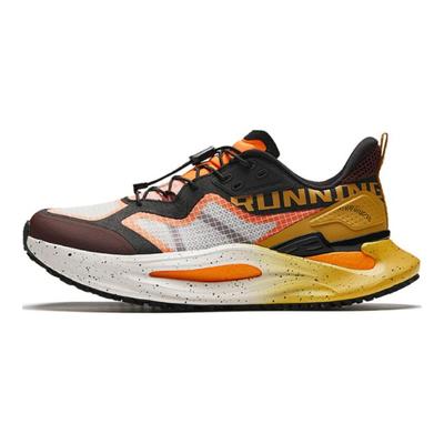 Comfortable Non-Slip Shock Absorbing Low-Top Running Shoes Men Sneakers White Black Orange 112425571-1