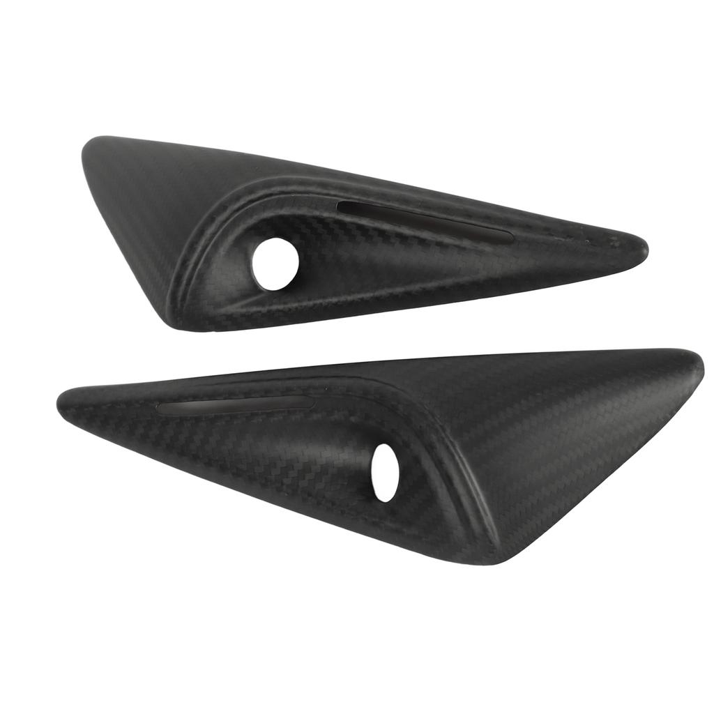 2PCS Side Mudguard Camera Vent Cover Trim Carbon UV Resistant Replacement For 2023+