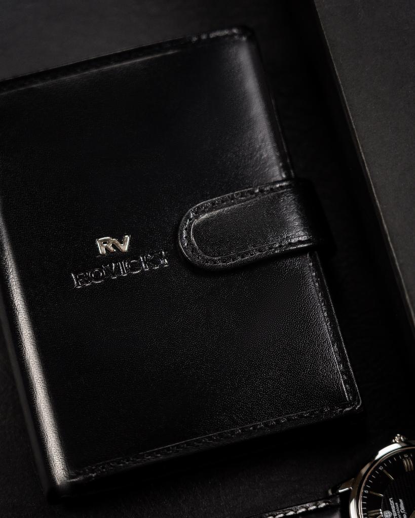 Large men's wallet made of natural leather - Rovicky