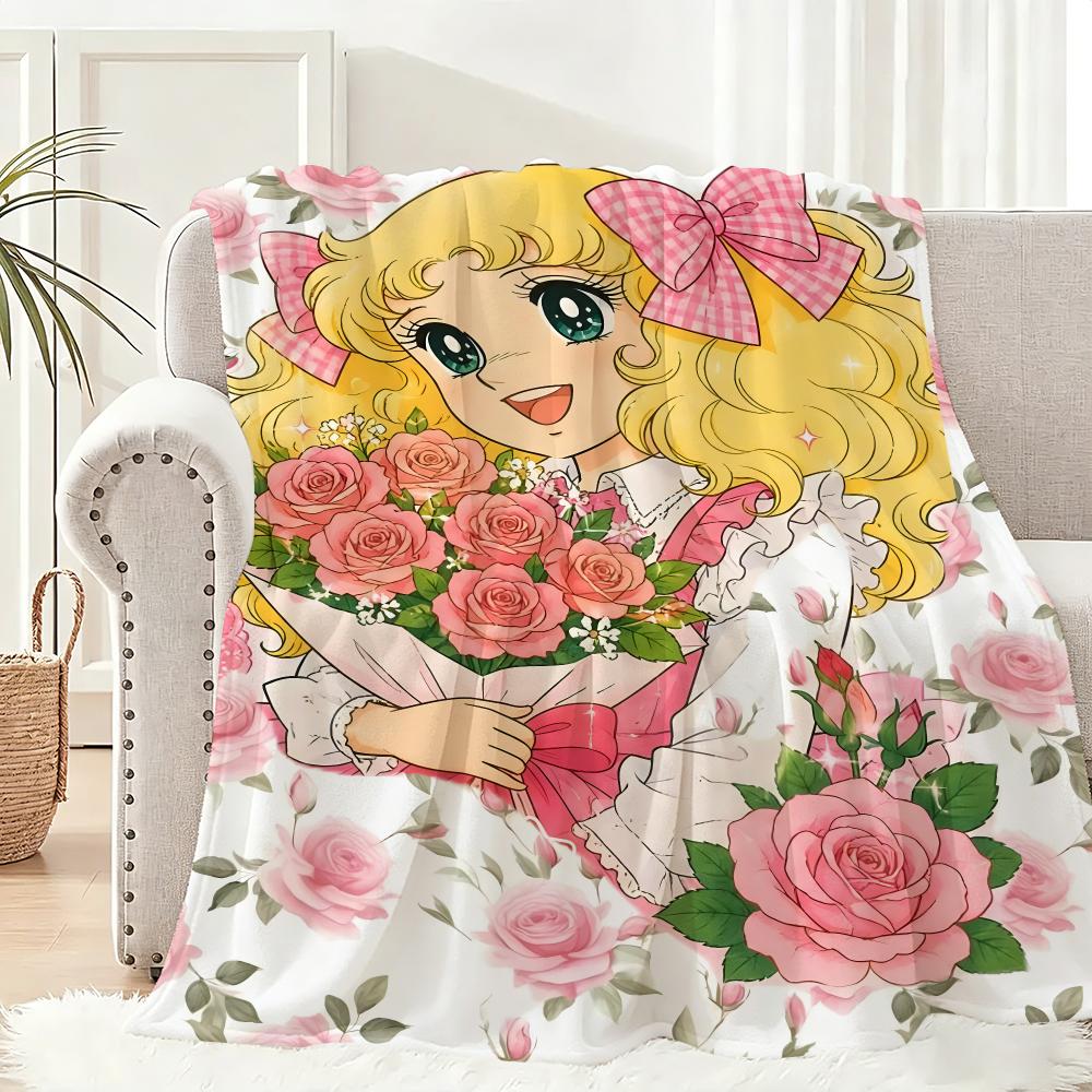 C-Candy Candys Throw Lightweight 240G Flannel Blanket Soft Skin-Friendly For Summer Cooling