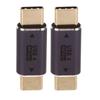 2Pcs Type C Male to Type C Male Adapter 40Gbps 100W Straight Mini USB C Adapter for Laptop
