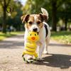 Tough Plush Toys for Pets Crinkle Dog Toy, Tug of War Interactive Toy with Stuffed Animal Chew Rope Loop, Medium Large Dogs Engagement