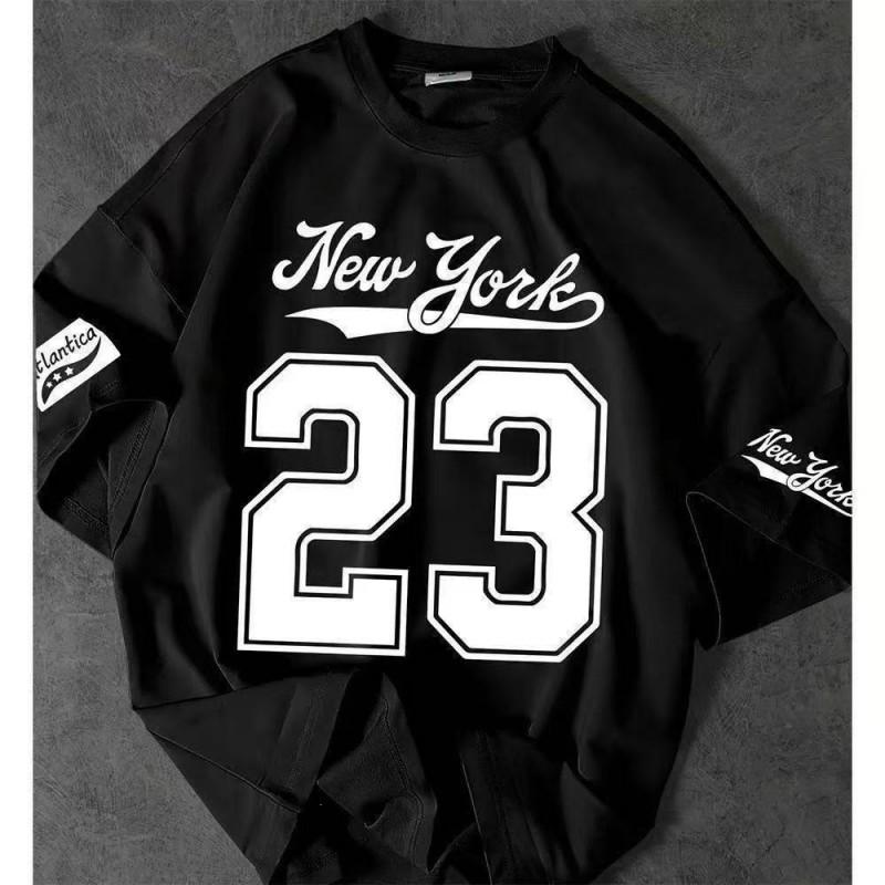 2026 Mens Loose Fit Breathable Cotton Tee With 3D Graphic Print Casual Streetwear Short Sleeve T-Shirt Teens Adults