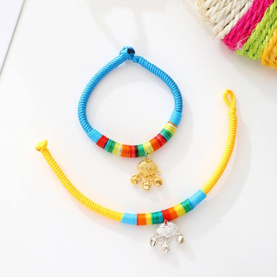 Pet Collar Vibrant Color Wear Resistant Polyester Pet Weave Longevity Lock Necklace Dog Collar Pet Supplies