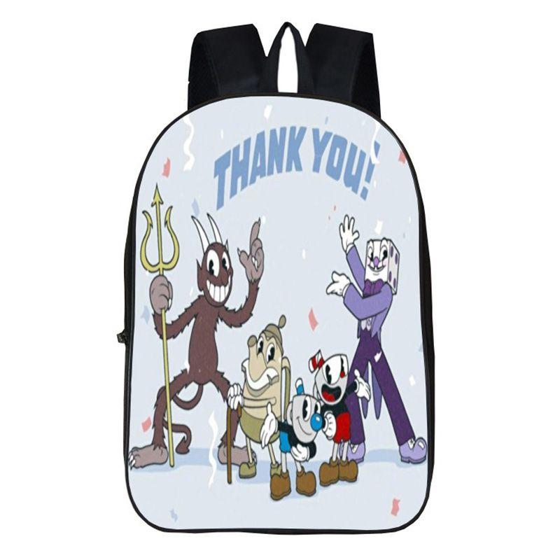 Stylish Anime 3d Print Backpack With Soft Handle For Boys And Girls