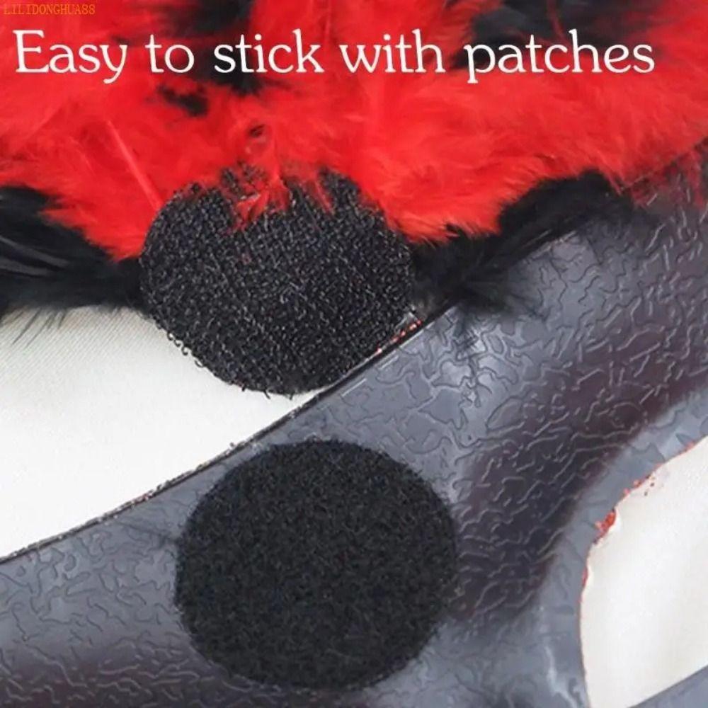 Half Face Phoenix Tail Feather Mask Cosplay Feather Mask Halloween Masquerade Mask Npc Play Props