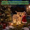 Kuh-Dekoration 3D Leuchtend 11 Zoll Höhe Harz Garten-Dekoration Außen Hof Rasen Bauernhaus Bauernhof Veranda Garten Weihnachtsdekoration Für