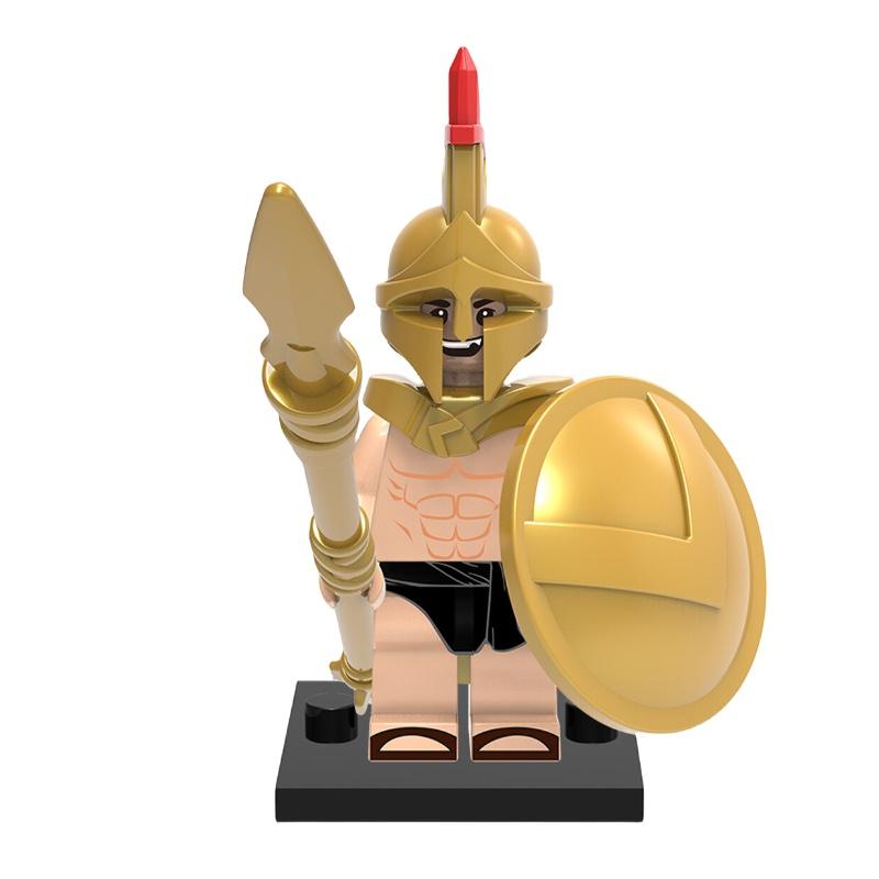 Premium Plastikbausteine Spielzeug X0164 Antike Römische Spartanische Kreuzfahrer Figuren Set X643-650