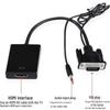 VGA to HDMI Converter Cable with Audio - VGA Male to HDMI Female for PC to TV Connection