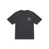 New MLB MONOGRAM Collection New York Yankees SS25 T Shirt Unisex Charcoal Gray 3ATSM0953-50CGS