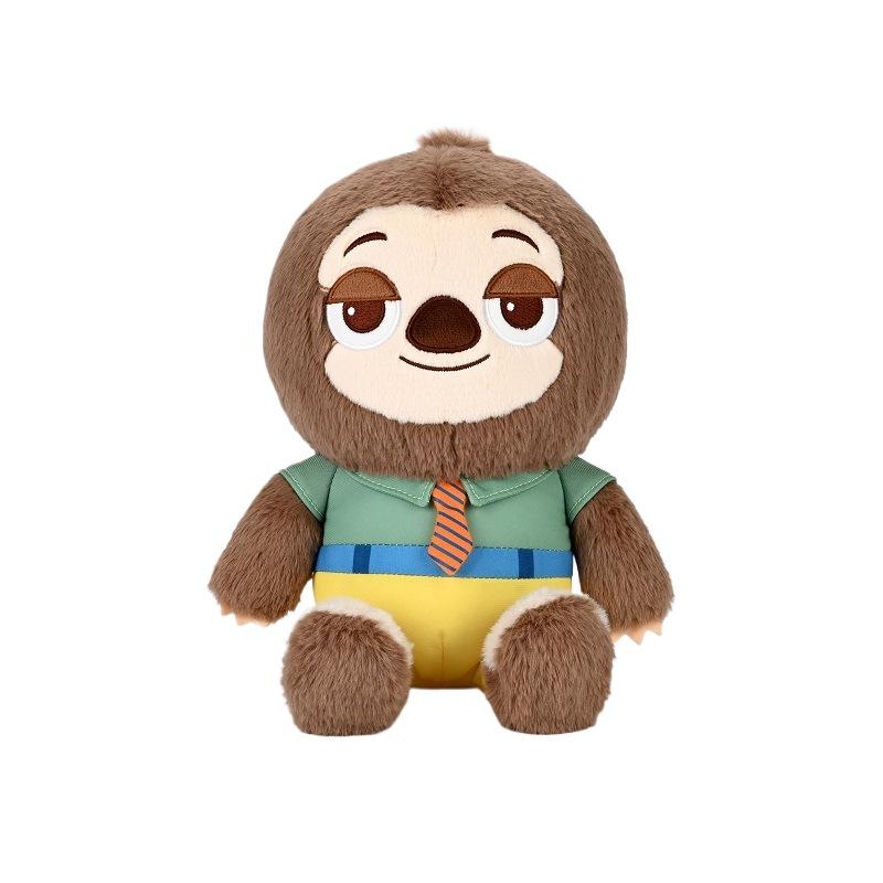 Zootopia 2 Judy Hopps & Nick Wilde Plush Set - Flash Sloth Soft Stuffed Animal Toy, Dreamy Heart Message Collectible Doll