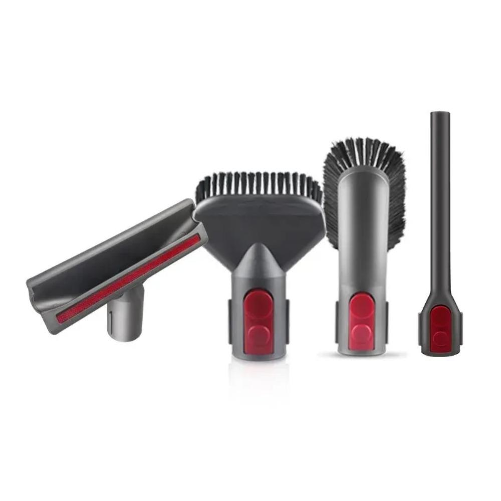 Cleaning Tool Flat Suction Nozzle Mattress Brush Round Brush Soft Brush Suitable for Dyson V7 V8 V10 V11 V15 Vacuum Cleaner Hold