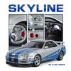 1/18 Nissan GTR R34 Skyline Supersportwagen Legierung Metall Diecast Modellauto Ton und Licht Kinderspielzeugauto Mikrofahrzeug Junge Geburtstag