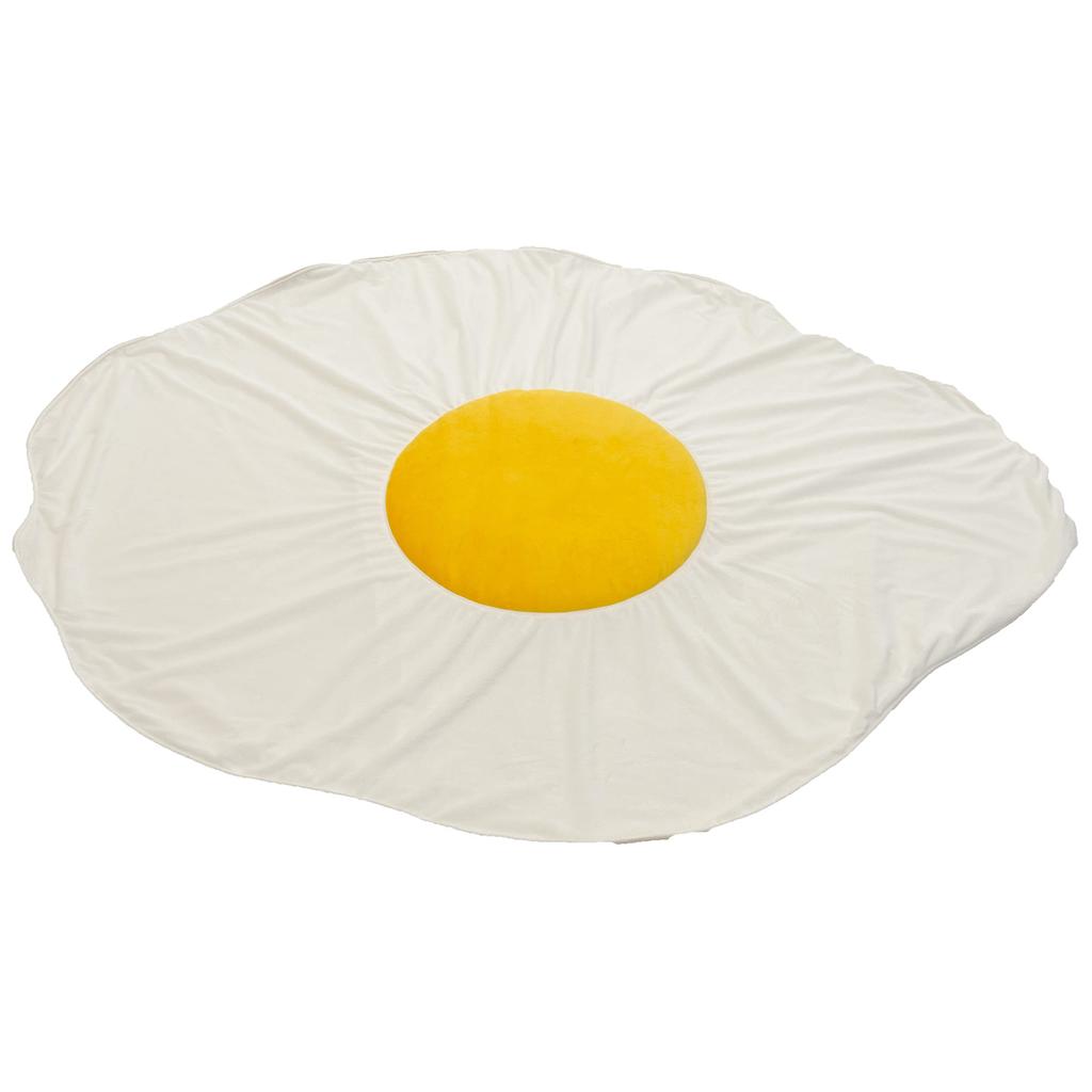 Cellutane Fried Egg White Rug, 142x184cm, Blanket, A611a-358/522/613,