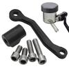 Motorcycle Brake Reservoir Cup Holder Vibration Dampening Motorcycle Brake Reservoir Holder Bracket For Daily Commutes City