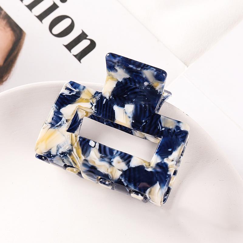 Korean-Style Temperament Square Acetate Hair Clip for Women - Large Ponytail Accessory